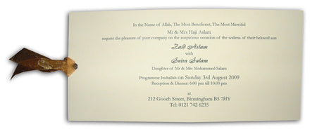 Red and gold Geometric pattern design windows Pocket invitation RWB 314
