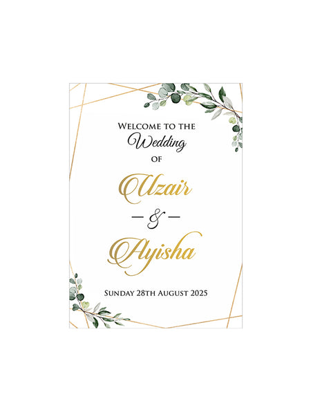Leafy – A1 Mounted Welcome Poster