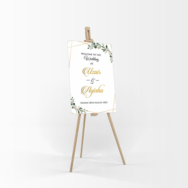 Leafy – A1 Mounted Welcome Poster