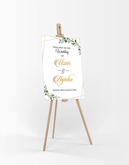 Leafy – A1 Mounted Welcome Poster
