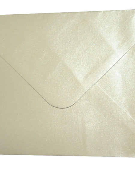 E14 Cream (PM40-18) Luxury silver pearl Envelopes