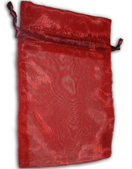 Maroon Sheer party favor Bag