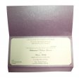 ABC 330 WI Lilac Invitation with foiled Wedding Invitation