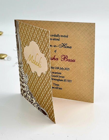 MND 330 Small Mehndi Invitation