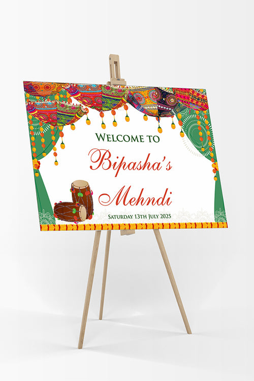 Load image into Gallery viewer, Mehndi Party 317 – A1 Mounted Welcome Poster
