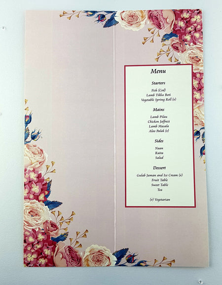 Rosy Periwinkle Menu 52