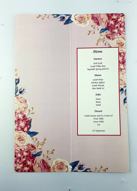 Rosy Periwinkle Menu 52