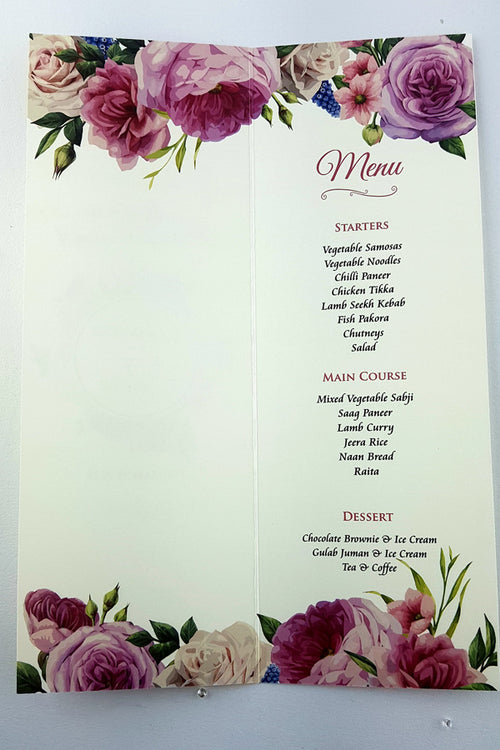 Load image into Gallery viewer, Blush Rose Wreath Menu 969
