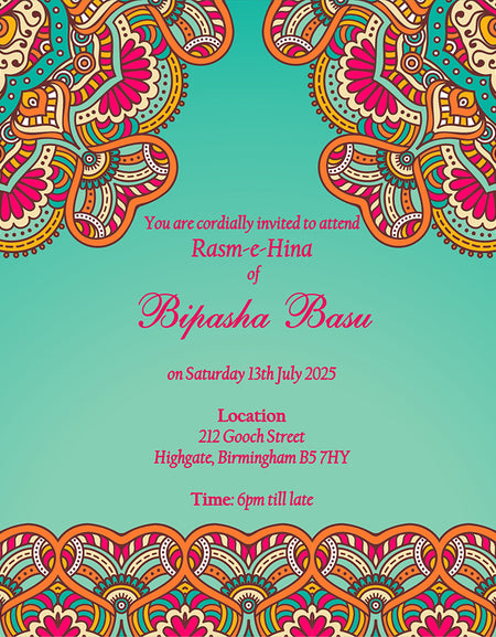 MND 308 Flat Invitation