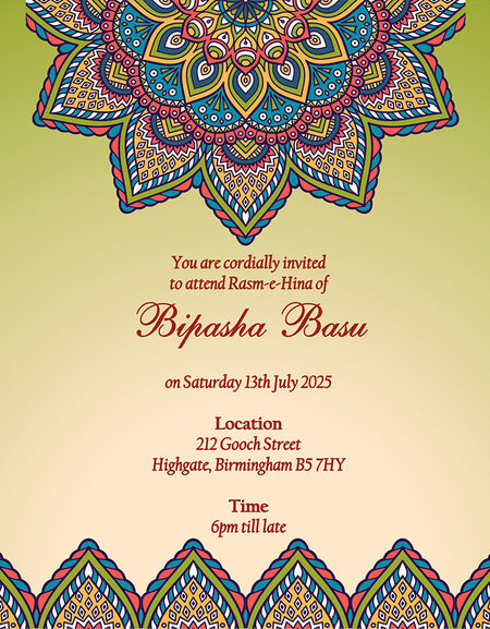 MND 309 Flat Invitation