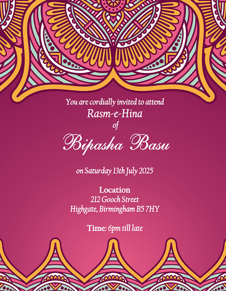 MND 312 Flat Invitation