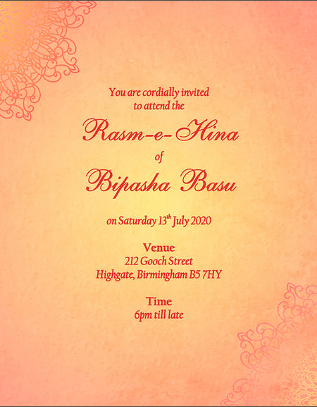 MND 319 Flat Invitation