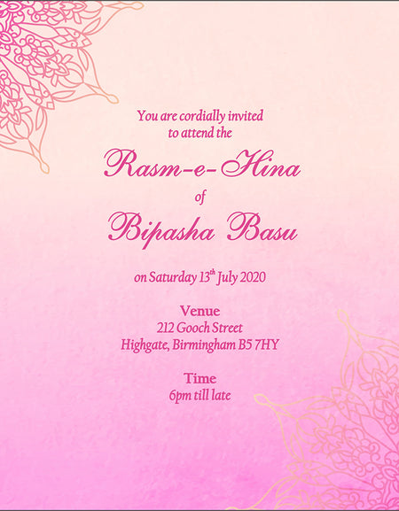 MND 320 Flat Invitation