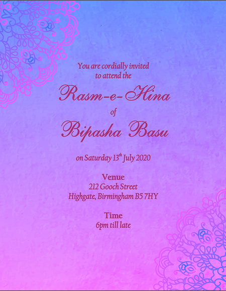 MND 321 Flat Invitation