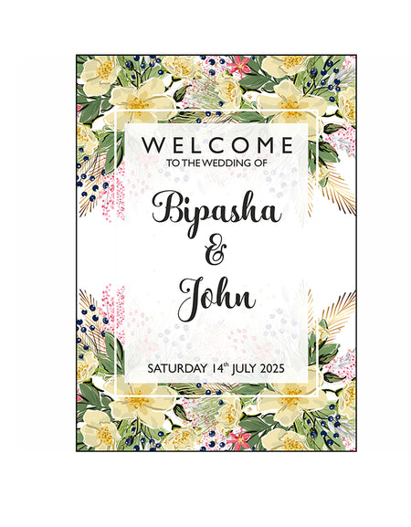 Yellow Green Messy – A1 Mounted Welcome Poster