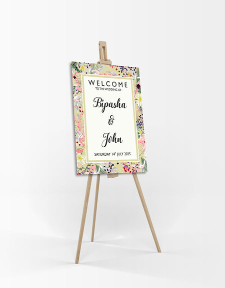 Yellow Green Messy – A1 Mounted Welcome Poster