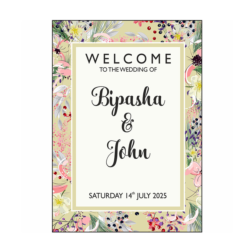Lime Green – A1 Mounted Welcome Poster