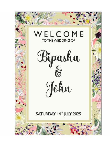 Lime Green – A1 Mounted Welcome Poster