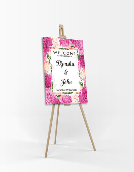 Vibrant Pink – A1 Mounted Welcome Poster
