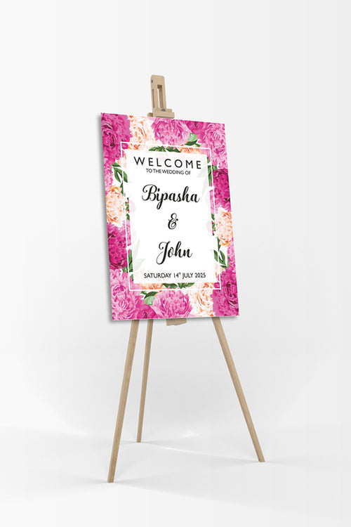 Load image into Gallery viewer, Vibrant Pink – A1 Mounted Welcome Poster
