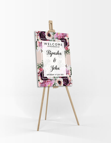 Dark Cream – A1 Mounted Welcome Poster