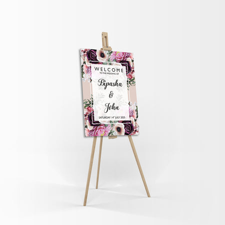 Dark Cream – A1 Mounted Welcome Poster
