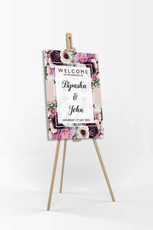Load image into Gallery viewer, Dark Cream – A1 Mounted Welcome Poster
