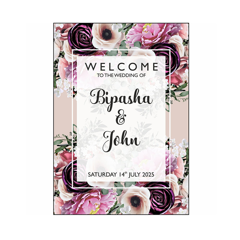 Dark Cream – A1 Mounted Welcome Poster