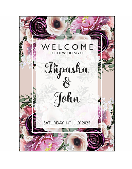 Dark Cream – A1 Mounted Welcome Poster