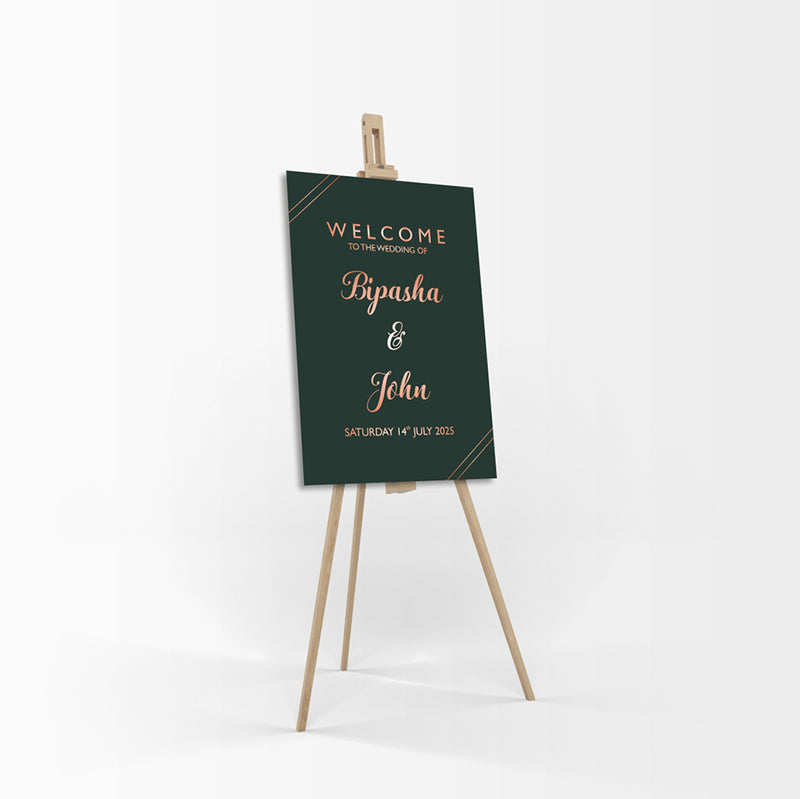 Black Minimilistic – A1 Mounted Welcome Poster