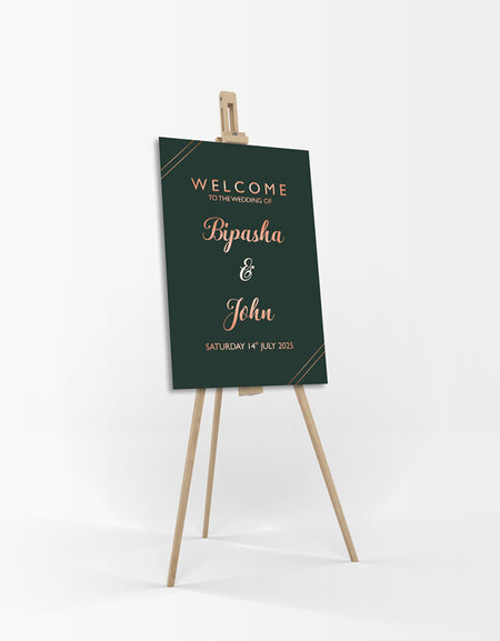 Black Minimilistic – A1 Mounted Welcome Poster