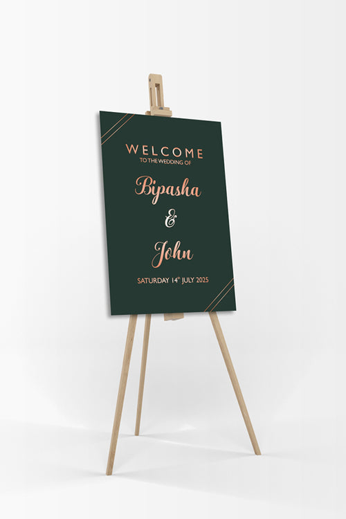 Load image into Gallery viewer, Black Minimilistic – A1 Mounted Welcome Poster
