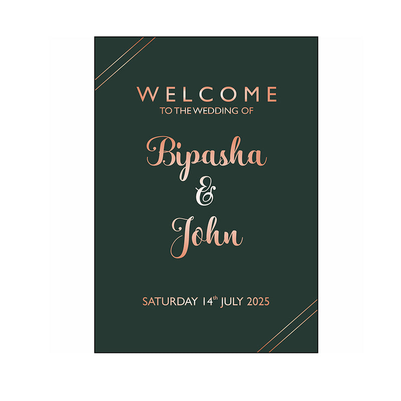 Black Minimilistic – A1 Mounted Welcome Poster