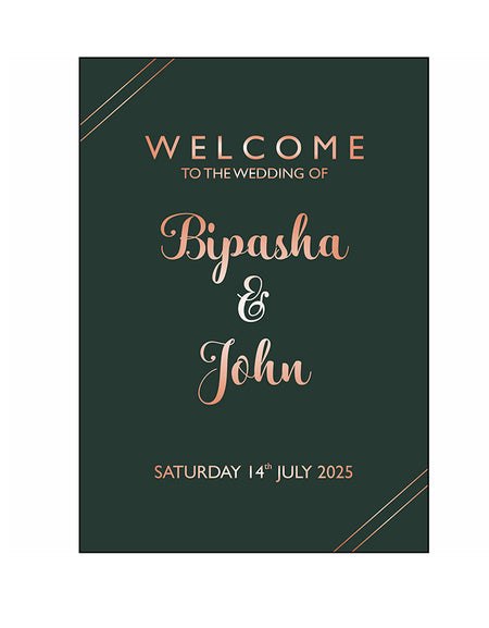 Black Minimilistic – A1 Mounted Welcome Poster