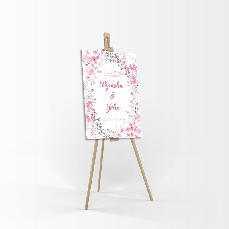 Cherry Blossom – A1 Mounted Welcome Poster