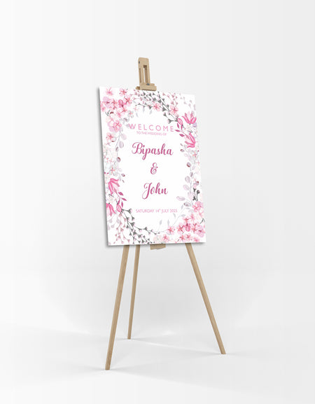 Cherry Blossom – A1 Mounted Welcome Poster