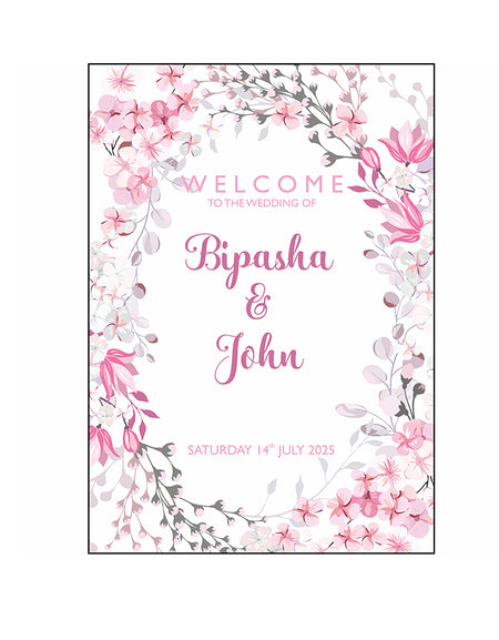 Cherry Blossom – A1 Mounted Welcome Poster