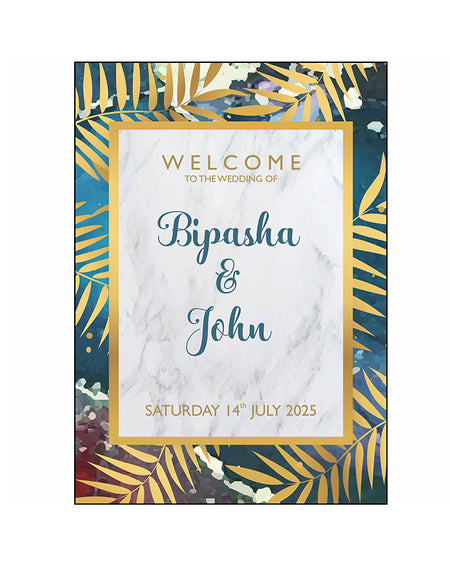 Blue Red Marble – A1 Mounted Welcome Poster