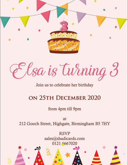 NZ 327 Birthday Invitation