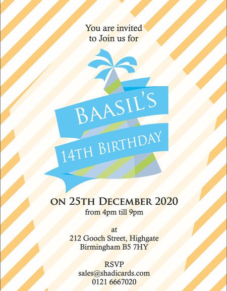 NZ 331 Birthday Invitation