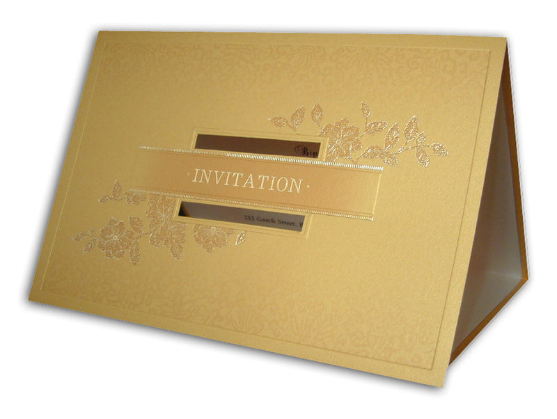 Panache 5010 Goldie Bronze Iridescent party invitation