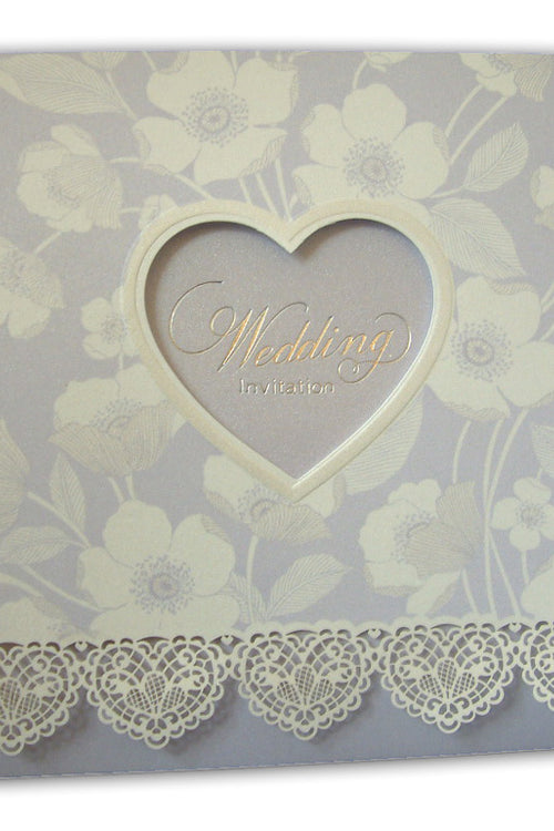Load image into Gallery viewer, Panache 8056 Powder blue white lace wedding invitation cards
