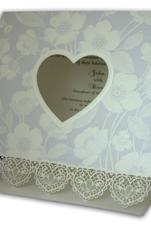 Load image into Gallery viewer, Panache 8056 Powder blue white lace wedding invitation cards
