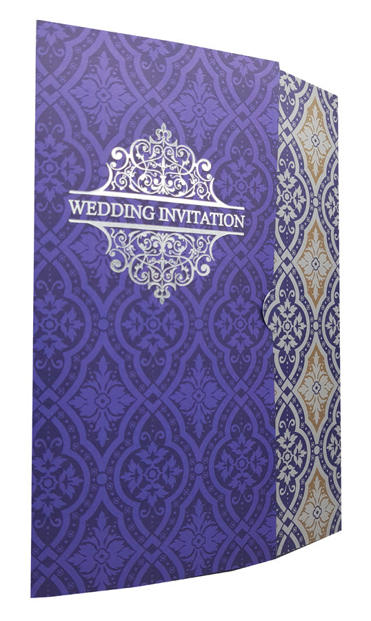 PBM WI Morrocan Tile Arabesque Blue Marriage Invite