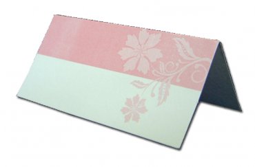 PL05 Fetching floral pink place card