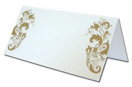PL10 Gold filigree table place cards
