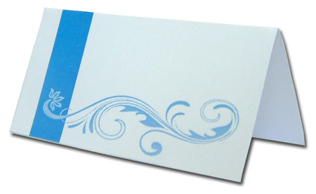 PL14 Cyan blue design table place card