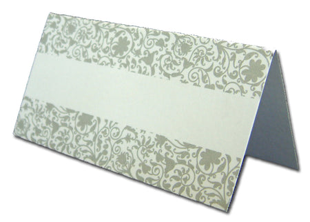PL03 Allure silver floral table place card