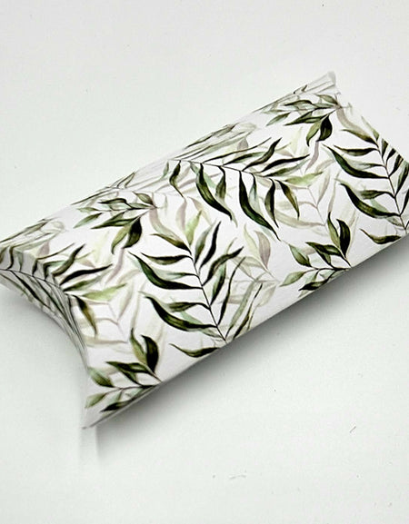 PLW 402 Green Leaves Pillow Boxes