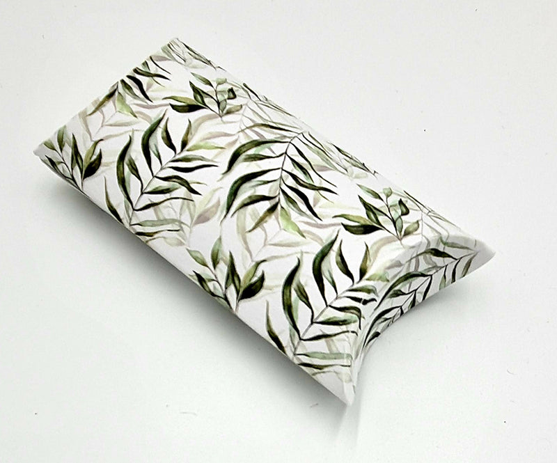 PLW 402 Green Leaves Pillow Boxes